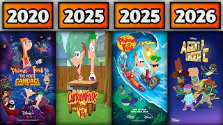 ALL PHINEAS AND FERB MOVIES & TV SERIES (2007-2026)