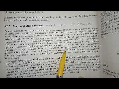 3. Open and closed systems in MIS