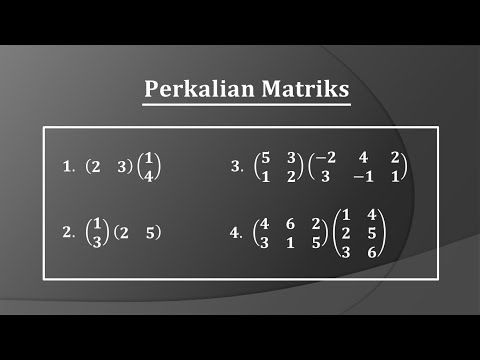 Video: Seberapa komutatif perkalian matriks?