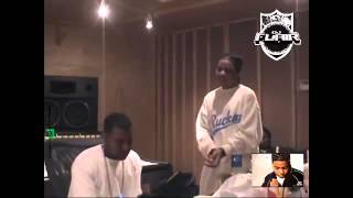 Young Steff in the studio with Kanye West