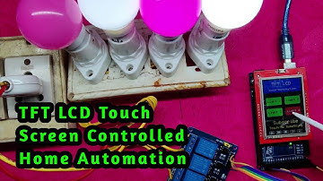 TFT LCD Control Home Automation || Arduino TFT LCD Touch Screen Tutorial || Simple Touchscreen GUI