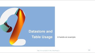[2020.03.19 Lesson3-Session2] Datastore and Table Usage: A Short Example