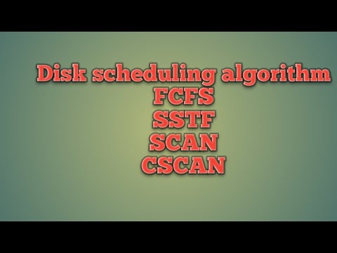 Disk scheduling algorithms