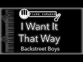 I Want It That Way - Backstreet Boys - Piano Karaoke Instrumental