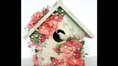 Mixed Media Birdhouse for Flying Unicorn