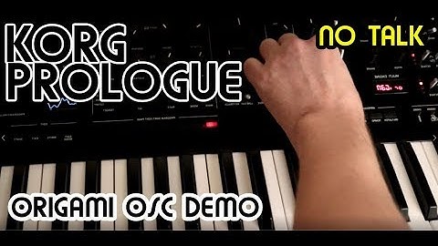 Origami Custom Osc NO TALK demo // Korg Prologue