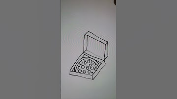 How To Draw A Pizza Box