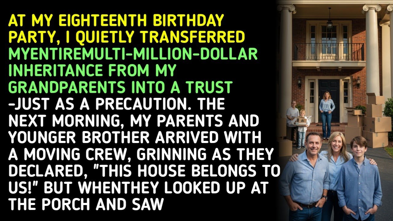 AT MY EIGHTEENTH BIRTHDAY PARTY, I QUIETLY TRANSFERRED MYENTIREMULTI-MILLION-DOLLAR INHERITANCE...
