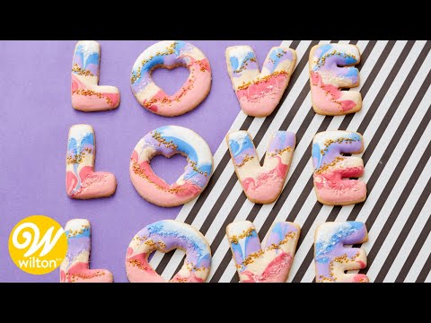 How to Make Watercolor Valentine39s Day Cookies  Wilton