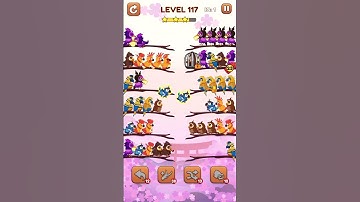 Bird Sort 2: Color Puzzle Level 117 (Used item) #games #gaming #gameplay