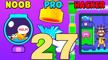 NOOB vs PRO vs HACKER in Flow Legends ❤️ All Levels Gameplay, NEW Games iOS, Android