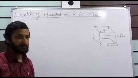 Solid states Location of tetrahedral void in FCC unit cell