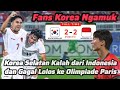 Komentar Fans Korea Selatan setalah Dikalahkan Indonesia di Babak Perempat Final Piala Asia U23