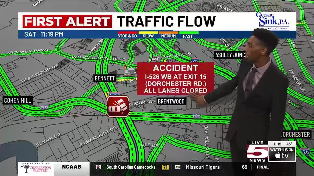VIDEO: FIRST ALERT: All lanes blocked on I-526 westbound after crash ...