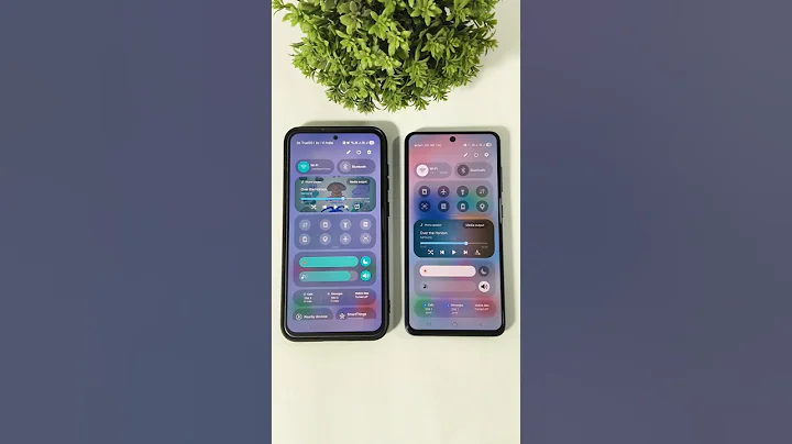 One UI 8 or One UI 7 Control Center ? #oneui8 #oneui7 #oneui8update #oneui7update #samsung