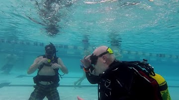 Confined water skills for open water certification SDI Scuba