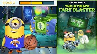 Minion Rush Completed Stage 2 THE ULTIMATE FART BLASTER Special Mission Rewards Claim Layup Stuart