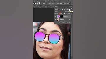 How to Turn Normal Glasses Into Sunglasses in Photoshop #shorts