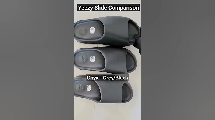 Onyx, Slate Grey, Granite Side-by-Side Comparison!🔥👌👀 Yeezy Slides. #shorts #yeezy #trending #viral