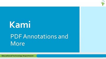 Kami PDF annotation