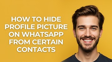 How To Hide Profile Picture On Whatsapp From Certain Contacts - GUIDE!