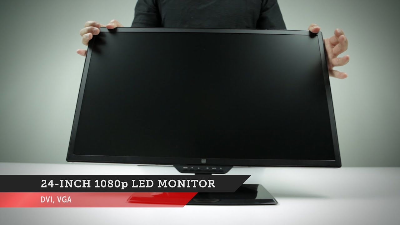 24 inch 1080p LED Monitor Monoprice Quick Look YouTube