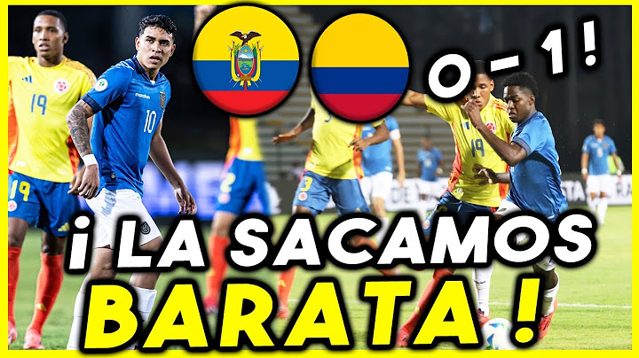 ¡DOLOROSA CAIDA DE LA TRI! RESUMEN COMPLETO ECUADOR VS COLOMBIA 1-0 GOLES SUDAMERICANO SUB 20 HOY