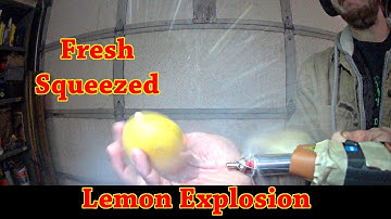 Turbo Fruit: High RPM Lemon Explosion Slow Motion