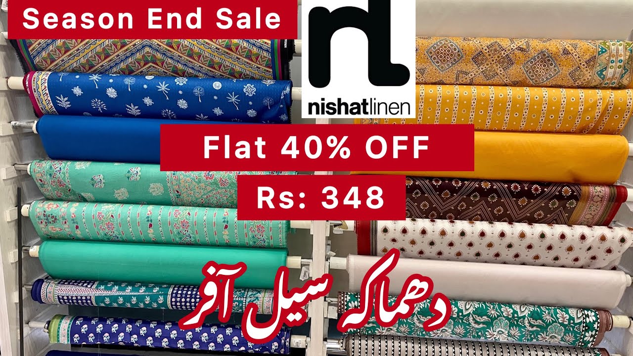 Nishat Linen Season End Sale Today Flat 40 Off On Entire Stock Rs