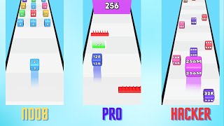 2048 cube runnner 😁 noob vs pro vs hacker || jellyrun screenshot 4