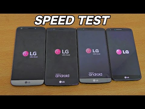 LG G5 vs G4 vs G3 vs G2 - Speed Test (4K)