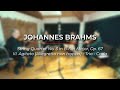 Brahms String Quartet No. 3 in B-flat Major, Op. 67, III. Agitato - Trio - Coda. Takács Quartet