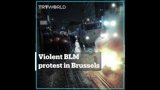 Violent protest in Brussels following the death of Black man in custody