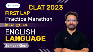 CLAT 2023 Practice Revision | English Language | Lap 1 Episode 8 | Sameer Ahmed | Unacademy CLAT