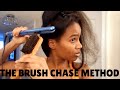 The Brush Chasing Method: Easiest Way To Flat Iron Natural Hair