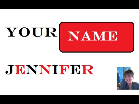 Video: Jennifers Namensbedeutung