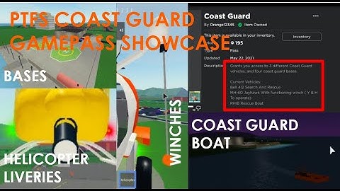 Coast Guard Gamepass Showcase [PTFS]