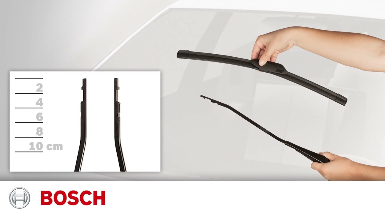 Установка щеток стеклоочистителя дворников с креплением AEROCLIP (монтаж GWB061)