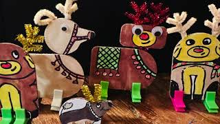DIY Reindeer Bots. A STEM Activity tutorial by 3DuxDesign