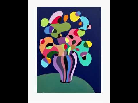 Abstract flower painting, what’s your favorite flower? 💐