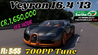 GT7|Veyron 16.4 ‘13|La Sarthe 700pp Build|1.45(Requested)