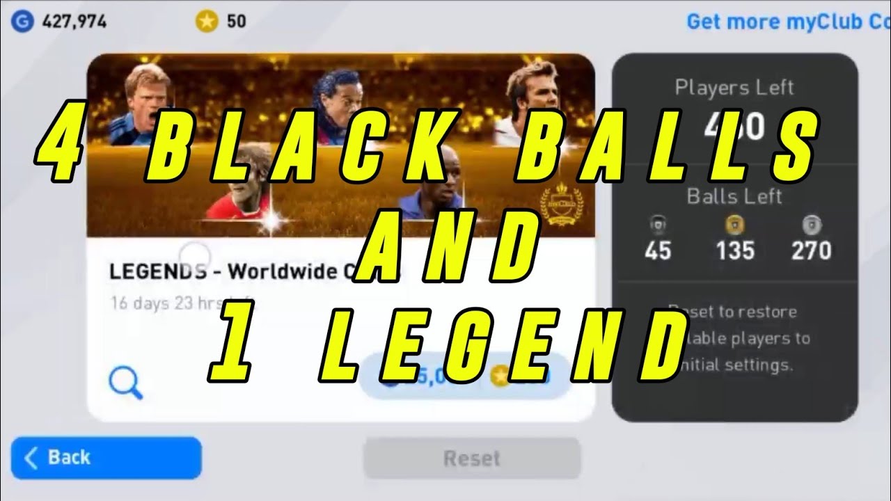 Black ball trick in Legends Worldwide clubs PES 2020