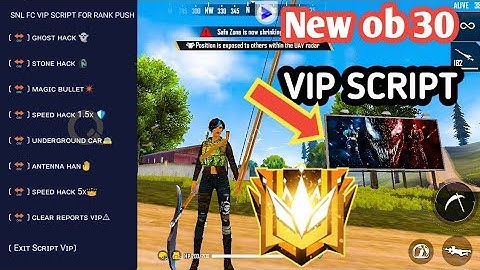 Script Freefire New season Update ! Rank Work Vip Script ! Hack Freefire Snl fc yt! Blacklist Bypass