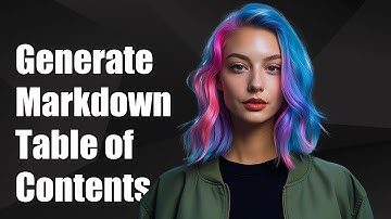 How to Generate Markdown Table of Contents from LaTeX .toc File