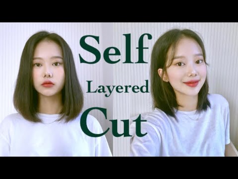 Sub)셀프 레이어드컷 진짜 대성공함✂️Cutting My Own Hair 🎶 Self Layered Cut Tutorial |  거지존 모여라! 중단발 셀프커트 | Jjue 쭈이 - Youtube