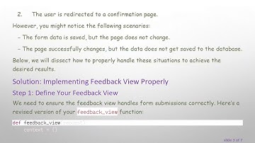 Resolving Django Form Submission Issues: Save Data and Redirect Challenges
