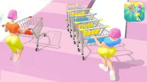 Grocery cart Run game | android ios game | All levels (87+90) game | new big update game