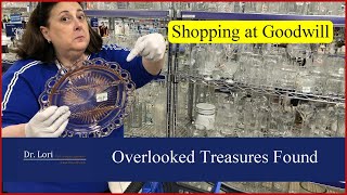 Goodwill Shopping! Depression & Crackle Glass, Anchor Hocking, Crystal, Book  Thrift with Dr. Lori