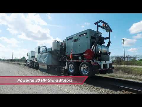 Loram's Quick Deploy Truckable Rail Grinder