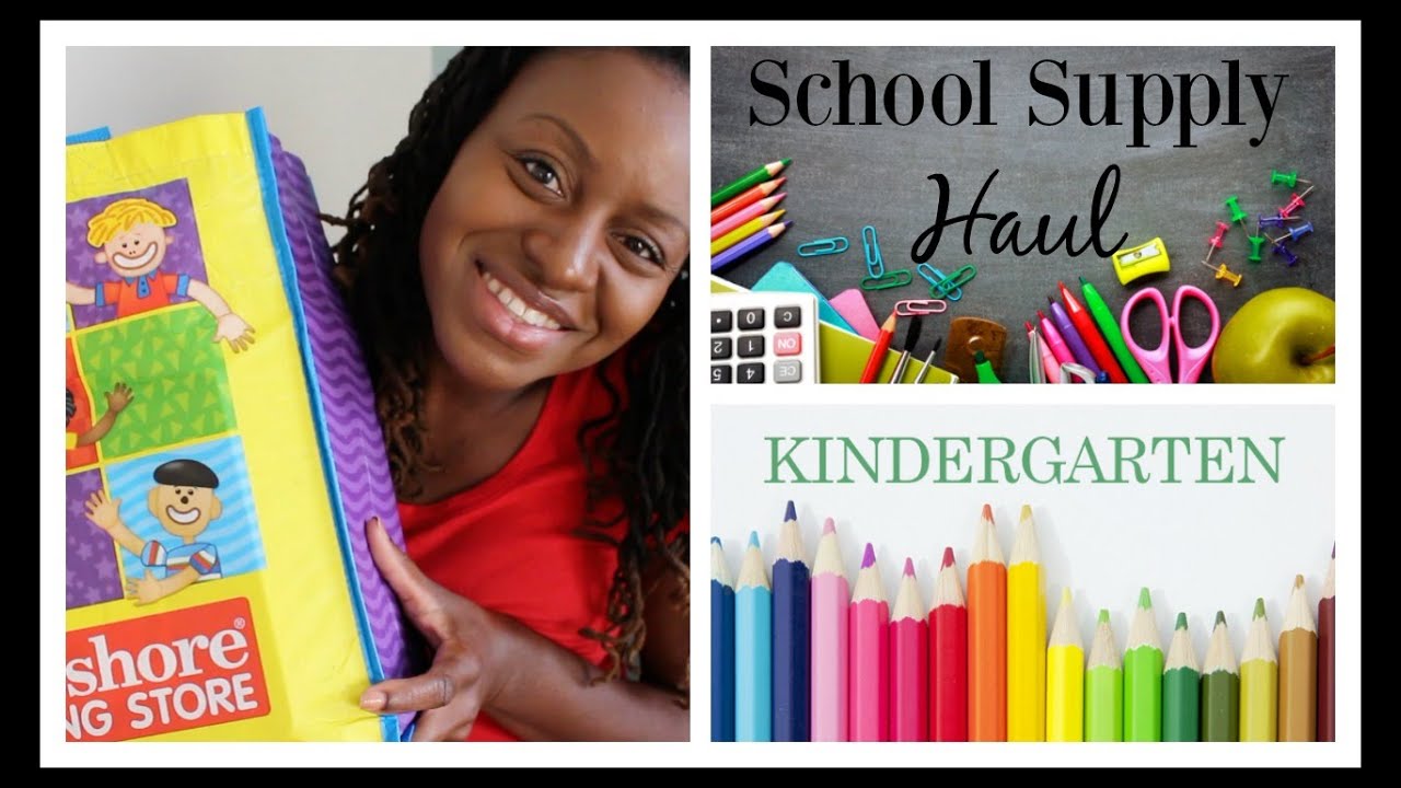 Kindergarten School Supply Haul School Prep Series YouTube